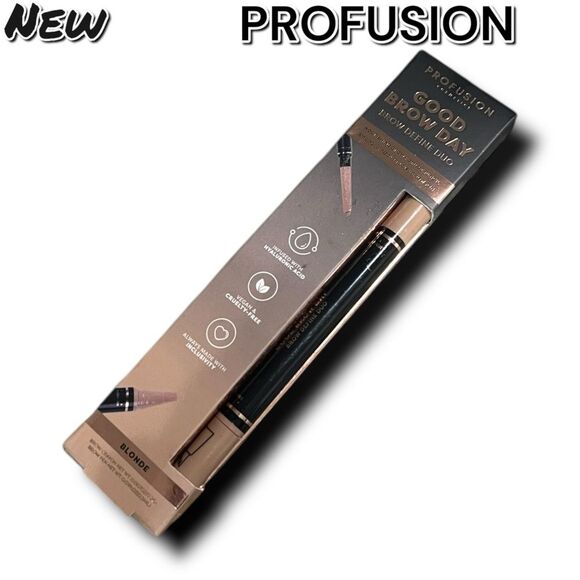 New NIB Profusion Good Brow Day - eyebrow Define Duo - Blonde - Picture 7 of 7